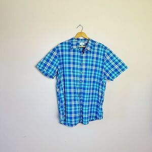 CLEARANCE! Men’s Blue/Green Sonoma S/S Button Down Shirt Size XL EUC